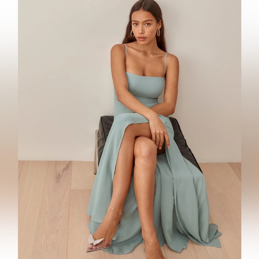 Reformation Ingrid Dress size 4 sage green